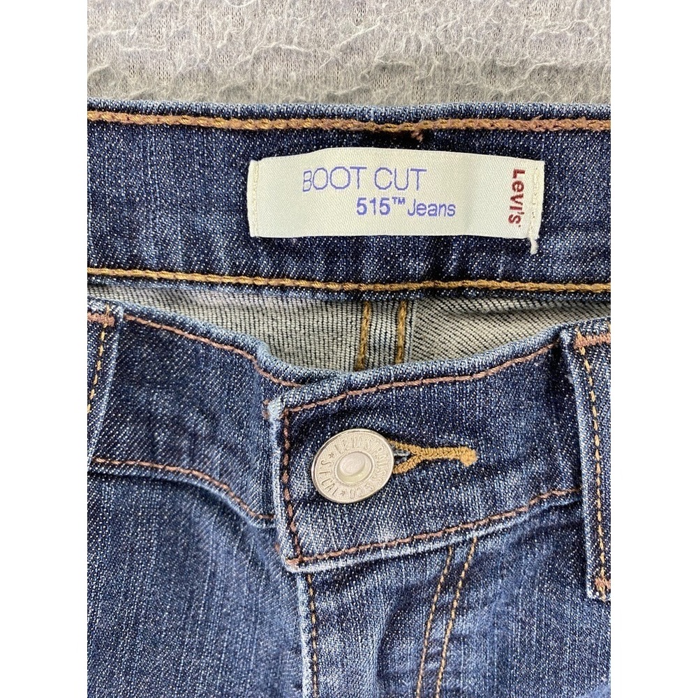 Levi's Jeans Women's Size 6 Short Blue 515‎ Boot Cut Medium Wash Cotton Western - Picture 6 of 10